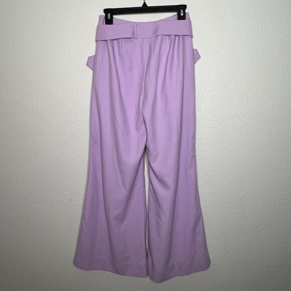 For Love & Lemons Dolls Kill Small Natasha Pant Belted Wide Leg High Rise Ab26 - Picture 7 of 9